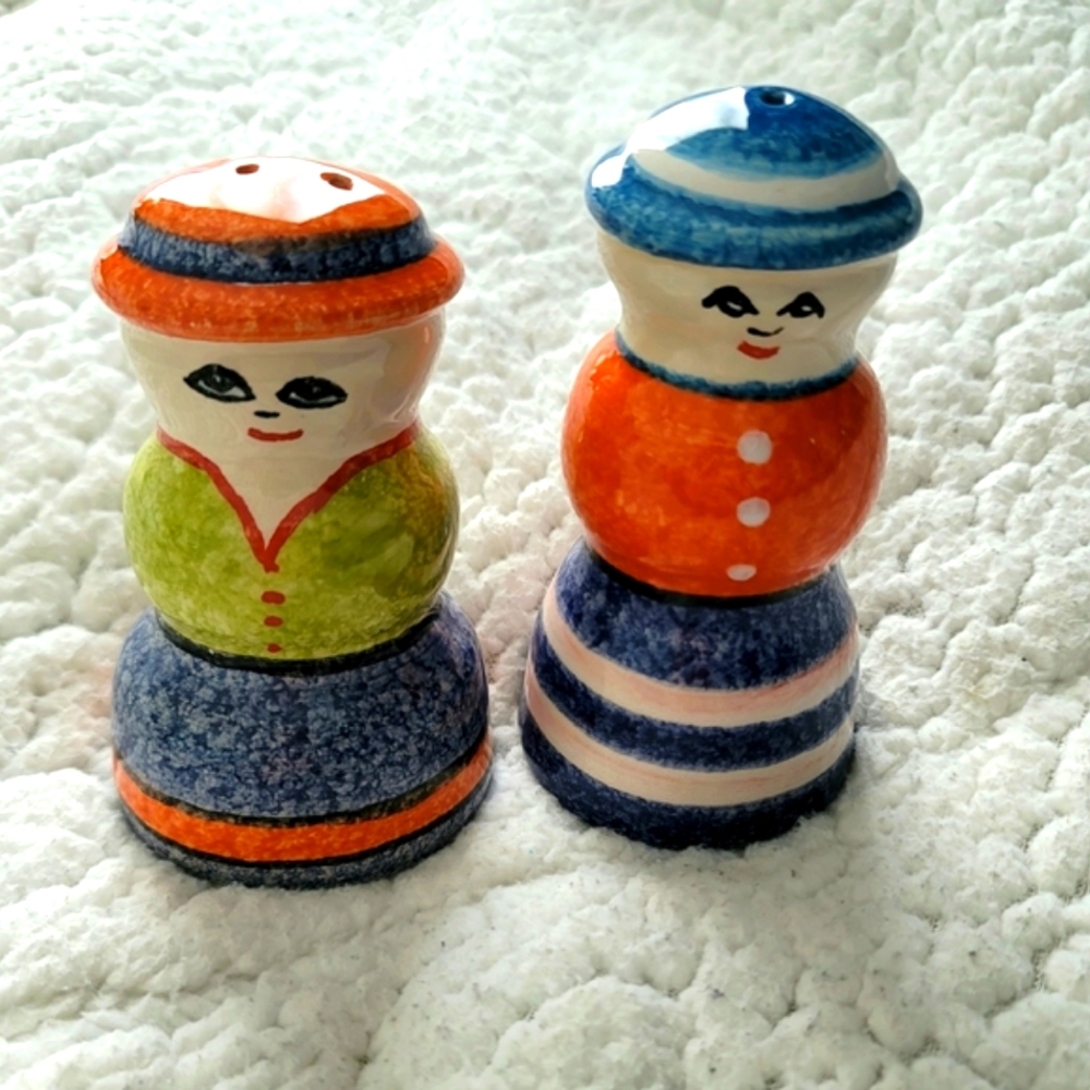 Modigliani Italian Region Ceramic Salt & Pepper Shaker Set